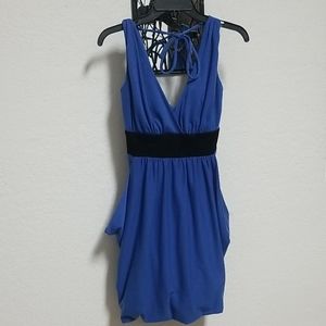 My Michelle Jr Sized Black/Blue mini dress
